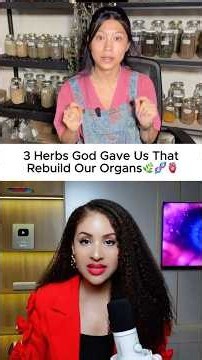3 Herbs God Gave Us To Rebuild Our Organs 🌿🫀#naturalremedies #health