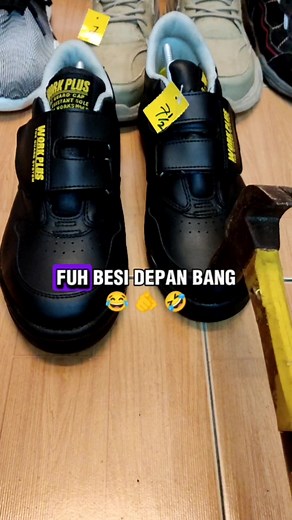 5.1K views · 52 reactions | #safetyshoes  demo dia mmg kene kasar sikit kande 﫣 #1hari1kasut 﫵 | Brother's Bundle | Facebook