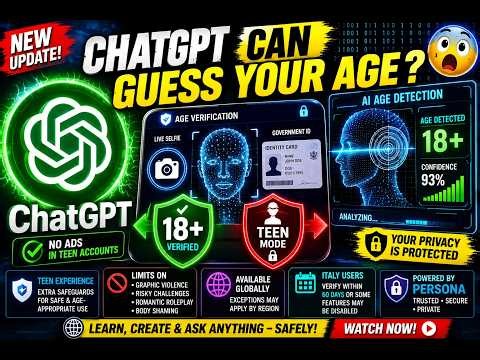 ChatGPT Can Now Predict Your Age! 😱 Age Prediction & Age Verification Explained | Teen Experience !!