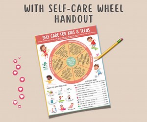 Self-care Wheel Printable for Kids & Teens, Child Therapist School Counselor Office Print, Coping Strategies Self Love Adolescents Digital - Etsy