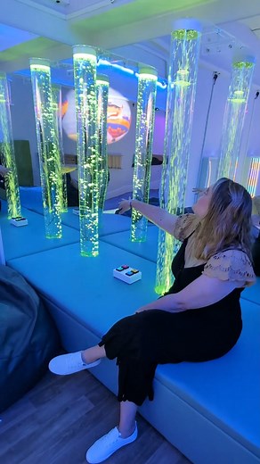 A new Sensory Room at our Raby site is now open! The space is filled with an array of sensory experiences and activities for the people we support to enjoy. Inside are themed projections and music, bubble tubes, calming coloured lights, sensory wall items, and even an interactive floor projection with a choice of games. It's perfect for people we support to play, learn, and relax in. Special thanks to those generous supporters who helped fund this important addition to our services. Check out th