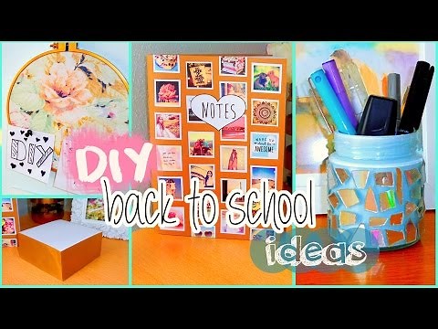 DIY back to school ideas! DIY organization, Tumblr inspired supplies & more!