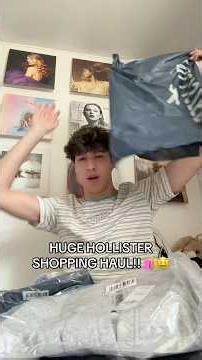 HUGE HOLLISTER SHOPPING HAUL!! 🛍️💓 #shopping #haul #hollister #clothinghaul #trending