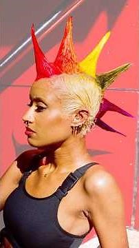 Rainbow Liberty Spikes Hair Tutorial #hair #libertyspikes