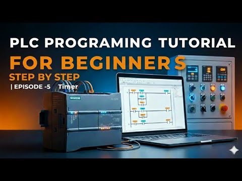 PLC Timer Tutorial for Beginners Episode-5 | TON Timer Explained with Ladder Logic #siemens
