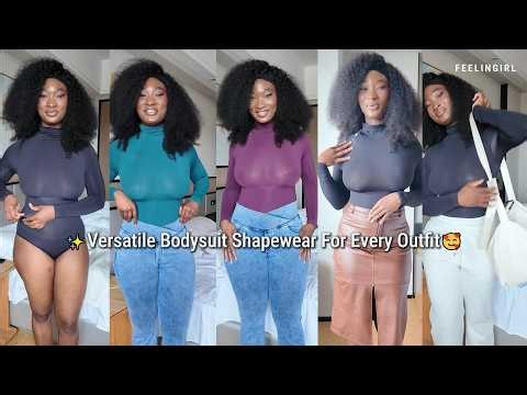 My main layering piece! This soft high neck bodysuit snatching my waist so easily!WSHb63137-SJB-JLY