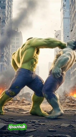 Hulk Smashes Grey Hulk 👊💥