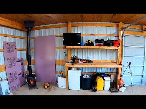 Insulating Our Pole Building Garage And Installing A Wood Stove