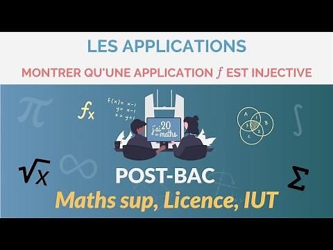 Montrer qu’une application f est injective - Les applications - Maths Sup, Licence, IUT