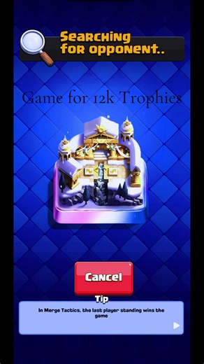 #clashroyale #foryoupage #fyp #12k #gaming Clanmates supporting my last game @Golden Knights CR 🤩