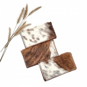 Cowhide Leather Checkbook Cover: Handmade Western Hair on Checkbook Register Organizer - Etsy