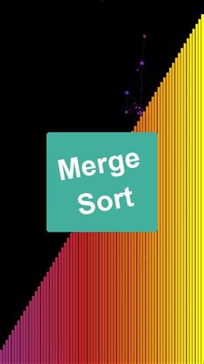 Bip Bop Bip Boop Algorithmic Sorting | Best case O(n log n). Average case O(n log n). Worst case O(n log n). ALWAYS 🔴🟠🟡 Merge Sort shatters the array into individual pieces,... | Instagram