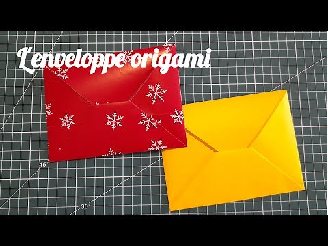 Comment Faire une Enveloppe en Origami (avec colle) - Pliage Facile
