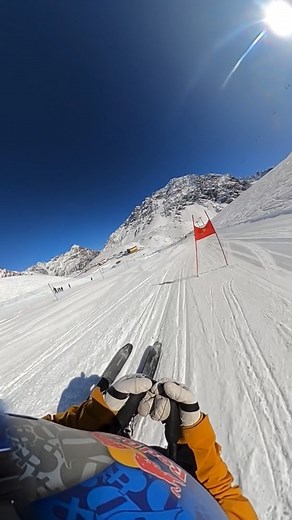 Daron Rahlves on double duty in Ski Portillo 🇨🇱 #ski #skiing #freeskiing #skiracing #skiportillo #skichile #pov #powder #givesyouwiiings | Red Bull Snow