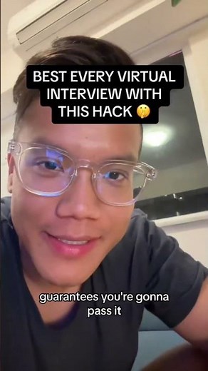 The BEST HACK for virtual interviews 🔥 #shorts