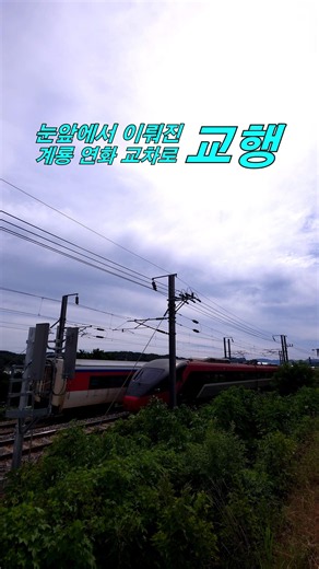 [교행] 무궁화 vs ITX-새마을, 이곳은 계룡시 연화 교차로