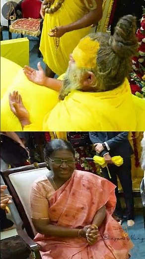 भारत की माननीय राष्ट्रपति श्रीमती द्रौपदी मुर्मू जी पूज्य महाराज जी से मिलने पधारीं।