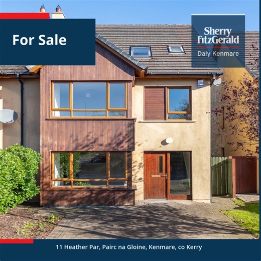 🏡11 Heather Park Pairc na Gloine, Kenmare, Co Kerry🏠 For Sale – 4-Bedroom Semi-Detached Home. Just a short stroll from the heart of Kenmare town, this beautifully updated 4-bed home is ready to move into! ✨ Recently painted & newly carpeted throughout 🚗 Private parking for 2 cars 🛏️ Spacious layout – perfect for families, remote workers, or as an investment 📍 Prime location – walk to shops, cafes, schools, and more! 🔗 View full details here : bit.ly/4pWWw1A ☎ Suzanne Teahan 353 64 6641213 