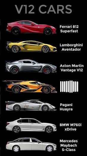 Best Sounding Cars with V12 Engines