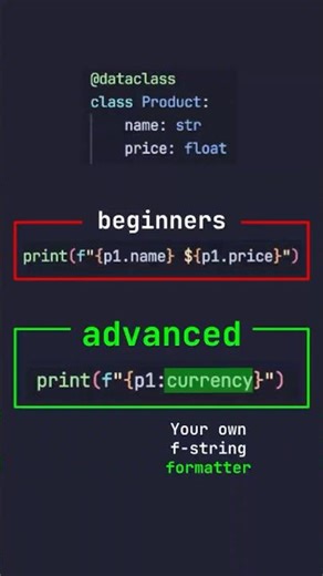 F-String Custom Formatter | #python