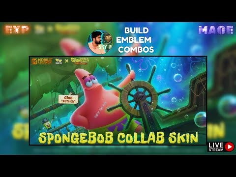 Gloo MLBB x SpongeBob Skins Effects & Gameplay #mlbb #mlbbxspongebob