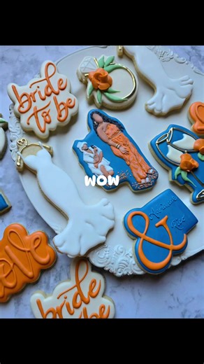 Loved my bridal cookies! The vision was brought to life and the attention to detail was unmatched. #fyp #bride #cookies