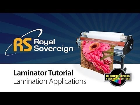 Lamination Tutorial: Royal Sovereign RSC-1401CLTW - All Graphic Supplies