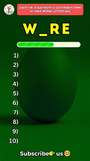 305K views · 9.7K reactions | Guess the 10 Electricity & Electronics by missing letters quiz! #electricity #electronics #science #electricityandelectronics #reels #quiz #trivia #triviamingle | Trivia Mingle | Facebook