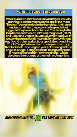 How does Super Saiyan Rage make sense? #dragonballz #dbz #shorts #fyp #futuretrunks #dragonball