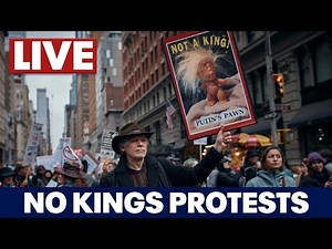 LIVE l 'No Kings' anti-Trump protests in NYC, across the US