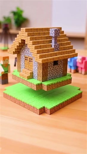 flying house on Minecraft #short #minecraftbuilding ##minecraft