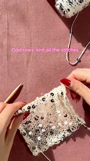 How to knit the Stockinette Stitch ✨​ Xmas Edition ✨​