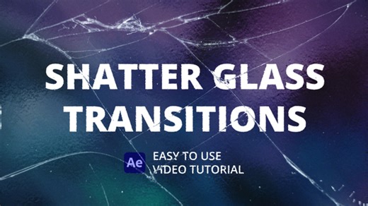 Shatter Glass Transitions for After Effects