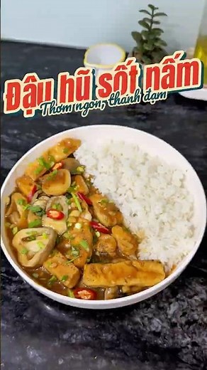 Cách Làm Đậu Hũ Sốt Nấm Ngon Bá Cháy Chỉ 15p | Sương Cooking