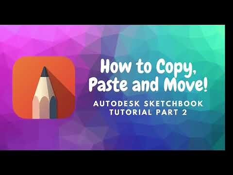 How To Copy, Paste and Move your Drawing! -Autodesk Sketchbook Tutorial Part 2