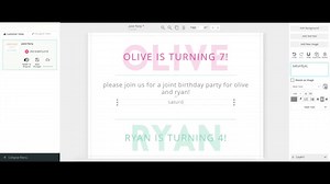 Joint Birthday Party Photo Invitations | Double Birthday Party With Pictures | Printable Instant Download | Editable Template - Etsy
