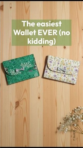 Mini Wallet Sewing Tutorial | Simple Card Holder & Coin Purse