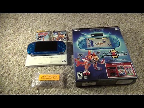 My New PSP 3001 Blue System Invizimals Pack with UMD Video Discs