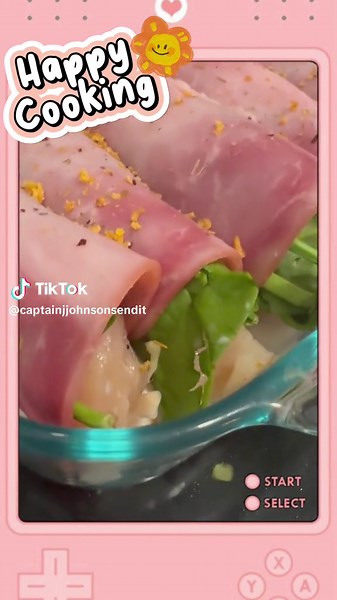 Just another night in the kitchen. All start by putting cream of mushroom soup on on bottom of the pan. Take deli slices ham an wrap spinach and chicken tenderloin in it and roll it up. Put a little season salt on top of it then layer gouda cheese on too. Bake at 375 for 35 min an bammmmmm you have dinner. #dinner #baking #chicken #spinach #ham #chickenrollups #chefjeff #viral #fyp #fypage #fypシ゚viral #fyppppppppppppppppppppppp #easydinner #easydinners #food #foodtiktok #foodtok #cheftiktok #che