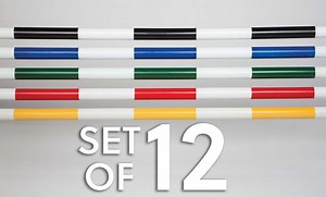 Striped Jump Poles (Set of 12) - Premier Equestrian