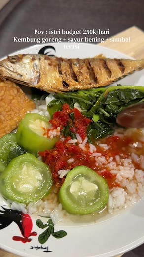 Resep Ikan Kembung Goreng Sayur Bening & Sambal Terasi (Budget 250K/Hari)