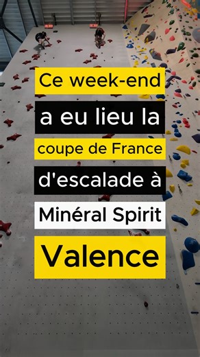 Ville de Valence on Instagram: "🧗‍♂️ La Coupe de France d’escalade 🧗‍♂️ a eu lieu les 10 et 11 janvier à Minéral Spirit, la Cité de l’Escalade de Valence ✨. Le plus grand club de France a accueilli près de 900 compétiteurs, faisant partie de l’élite française de l’escalade 💪. Le temps du week end , les meilleurs grimpeurs de France se sont affrontés lors de deux épreuves : bloc 🧱 et vitesse ⚡. #Escalade #EscaladeFrance #CompetitionEscalade #Valenceville @mineral_spirit_valence"