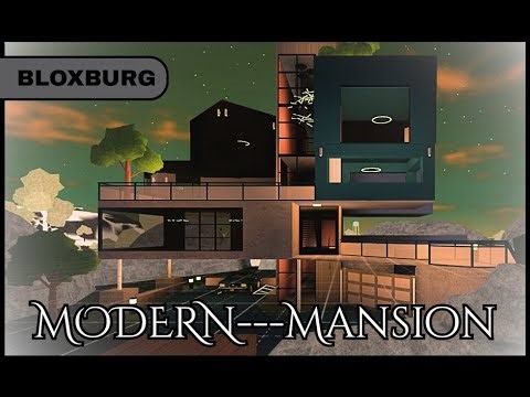 Bloxburg: Modern Mansion (1/2) | SpeedBuild