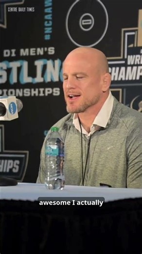 "We love what we do," Penn State wrestling coach Cael Sanderson says at NCAA Wrestling Championships