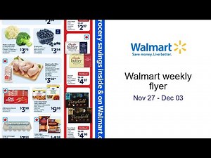 Walmart weekly flyer Nov 27 - Dec 03