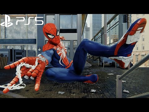 Spider-Man Remastered PS5 - Advanced Suit Free Roam Gameplay (4K 60FPS Performance RT)