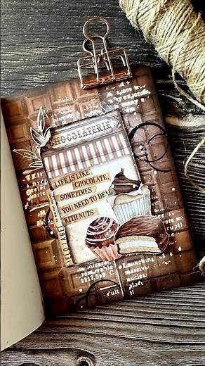 mini art journal- chocolate 🍫 #artjournal