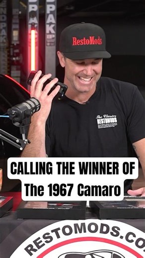 And the Winner of The 1967 Camaro and $50,000 GOES TO...