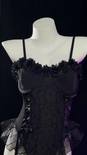Lace Lingerie Set, Black 'Naughty List' Teddy Bodysuit Nightwear Set #nightwear #lingerie