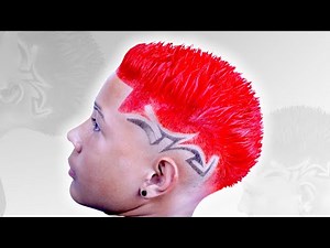 RED STRAIGHT HAIR 🔴 Cabelo vermelho arrepiado + Freestyle